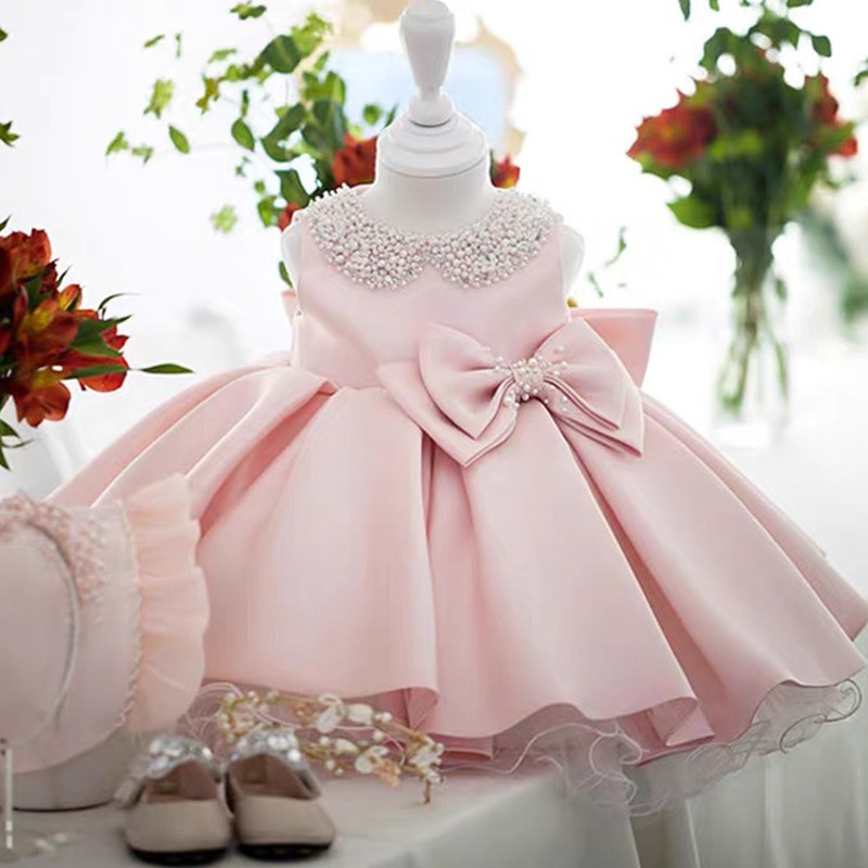 儿童礼服小女孩公主裙女童礼服裙白色婚纱花童演出女宝宝周岁生日,淘宝优惠券,粉丝福利购,淘宝优惠卷