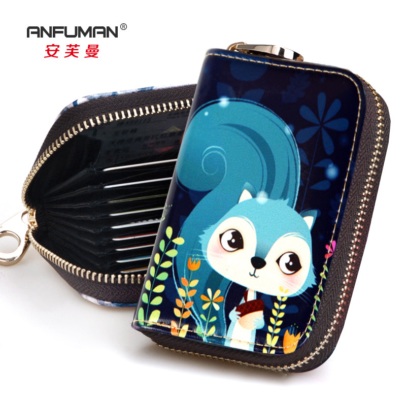 女韩版卡通防磁学生拉链风琴零钱包 圣嘉禾箱包卡包