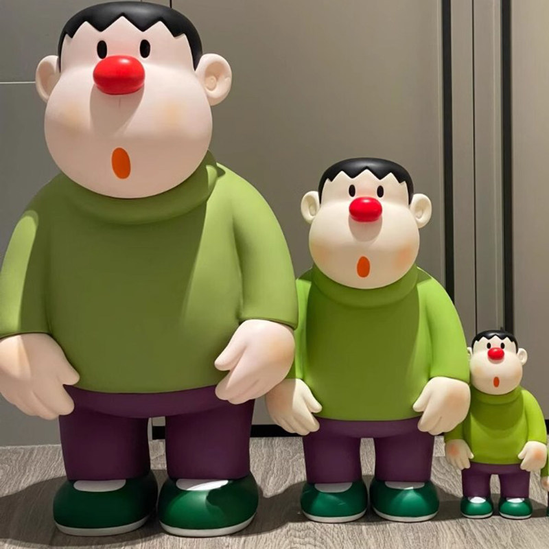 胖虎摆件办公室桌面创意装饰品玄关客厅家居饰品呆萌可爱动漫公仔,淘宝优惠券,粉丝福利购,淘宝优惠卷