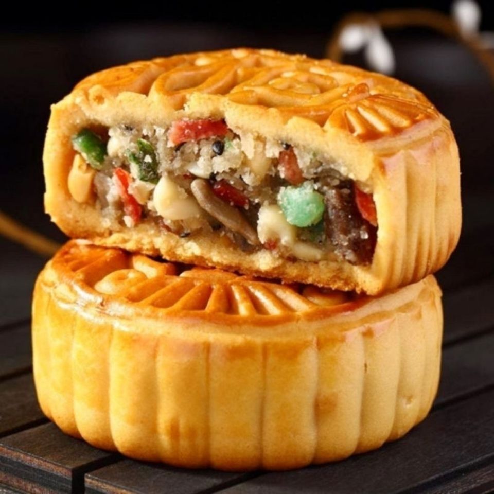 老五仁大月饼广式老式传统手工月饼豆沙板栗多口味零食茶食糕点心,淘宝优惠券,粉丝福利购,淘宝优惠卷