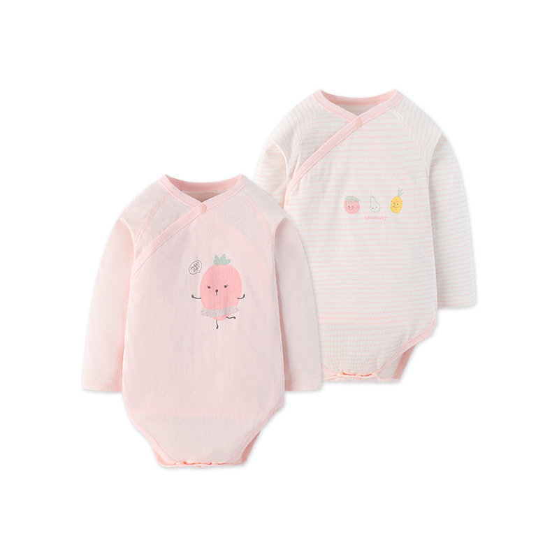 goodbaby长袖2件装女宝宝包屁衣 好孩子童装旗舰连身衣/爬服/哈衣