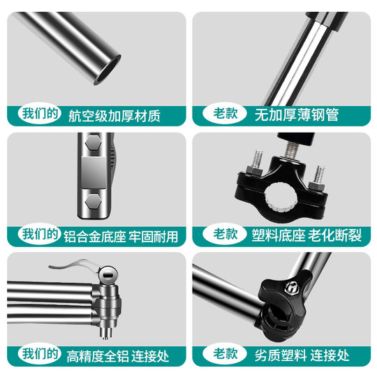 Parasol fijo con soporte para paraguas de vehículo eléctrico