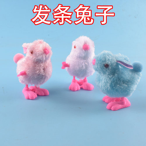发条玩具小鸡仿真可爱跳跳抖音同款上链会跑毛绒男女宝宝儿童玩具 - 图1