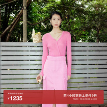 (single piece 9 fold) edition2023 autumn new detachable webbing silk wool knit cardiovershirt EBC3CAR037