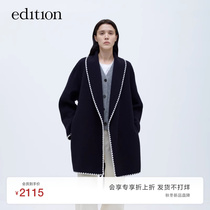 Edition fur coats women 2023 winter new shells embroidered with bifacial dresses EBC4OVCT01