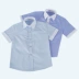 Áo sơ mi bé trai tay ngắn 2019 hè Mới thiếu nhi mặc cotton Trẻ em mùa xuân Áo trắng Big Boy Cotton Top - Áo sơ mi sơ mi sát nách trẻ em Áo sơ mi