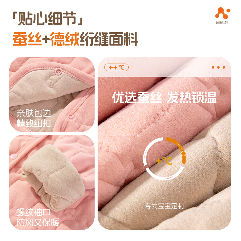 巴帝巴帝女童校服神器冬季内搭小学生新款保暖内胆儿童棉袄棉裤男