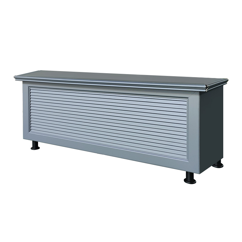 户外储物柜防雨防晒阳台庭院花园杂物柜子上翻门全铝合金收纳柜 - 图0