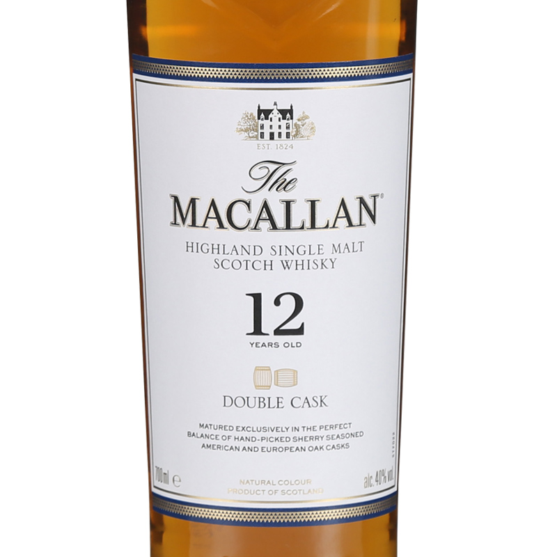 麦卡伦蓝钻12年雪莉桶苏格兰进口Macallan18年单一麦芽威士忌双桶-图0