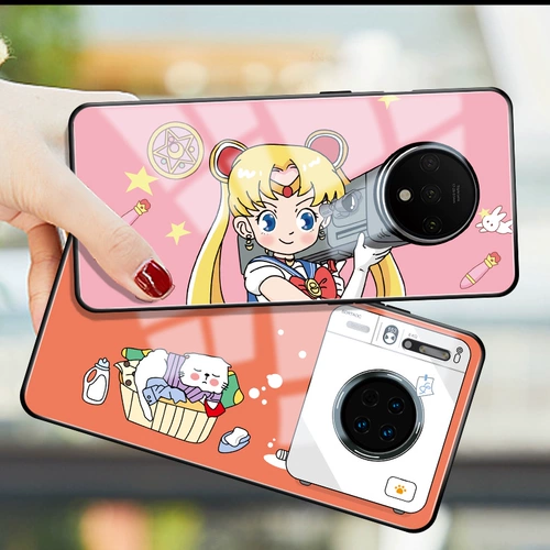 Apple, huawei, совместимый стеклянный мультяшный чехол для телефона, iPhone11, iPhone40 Pro, делается под заказ, 11promax