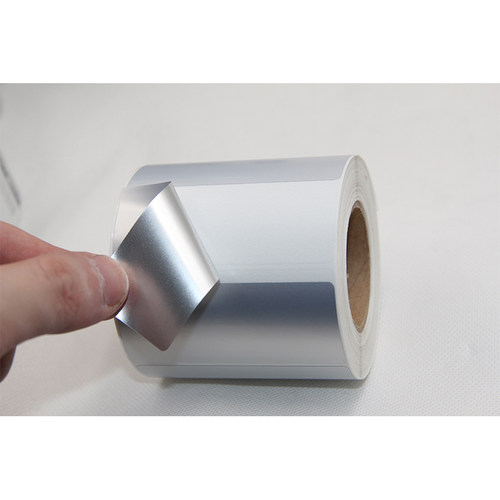 哑银龙pet不干胶标签条码打印贴纸60x10x20x30x40x50mm亚银防水纸 - 图0