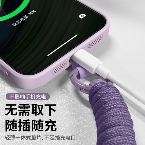蝴蝶适用苹果17手机壳iPhone17promax套一体17pro带17挂绳16腕链15女17e系列14防摔13硅胶12高级感pro新款air - 图3