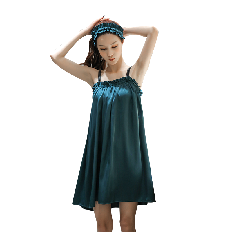 2020新款吊带夏露背性感ins风睡裙 pxfc睡裙