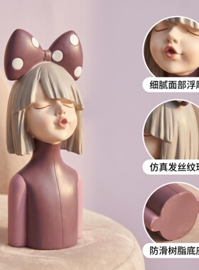可爱小女孩树脂摆件小空间装饰防滑桌面工艺品