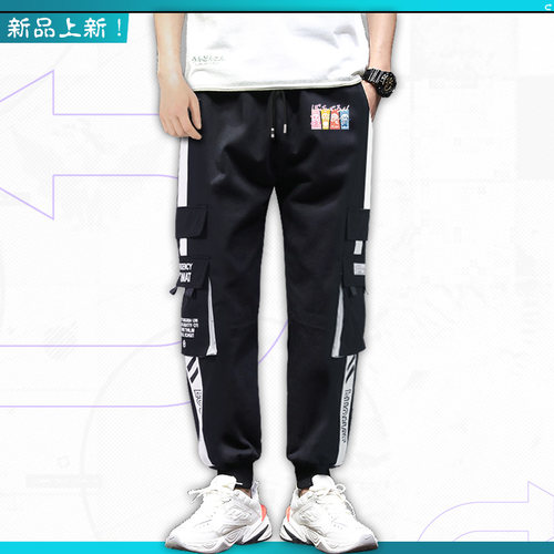 孤独摇滚动漫周边衣服后藤一里印象工装裤子男女百搭运动休闲裤en - 图3