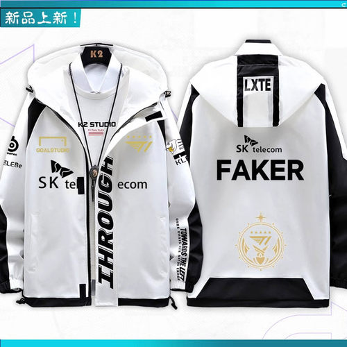 T1战队队服S14总决赛外套2024年新款faker同款lol衣服LPL男女jl - 图0