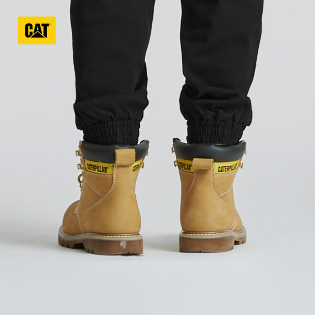 CAT卡特春夏新款男士户外经典耐磨黄靴工装靴大黄靴