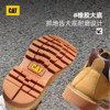 CAT Carter Autumn Men's Casual Work Boots Mid-top Couple Style Versatile Fashion Commuting Cow Leather Rhubarb Boots