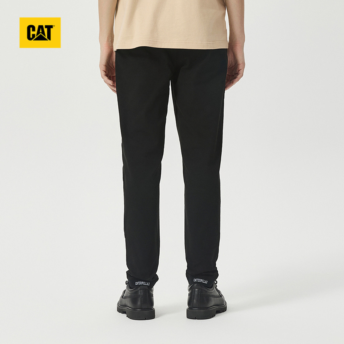 CAT卡特秋冬男士Logo设计收脚宽松工装裤,淘宝优惠券,粉丝福利购,淘宝优惠卷