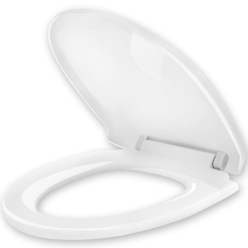 马桶盖 家用 通用加厚缓降老式U型VO坐便盖厕所板马桶座便圈配件 - 图3