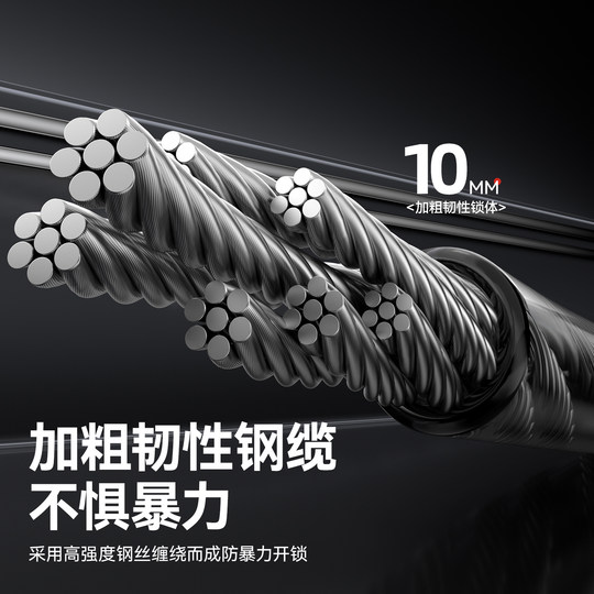 自行车锁专用密码防盗锁山地公路车防偷神器便携固定式电动单车锁