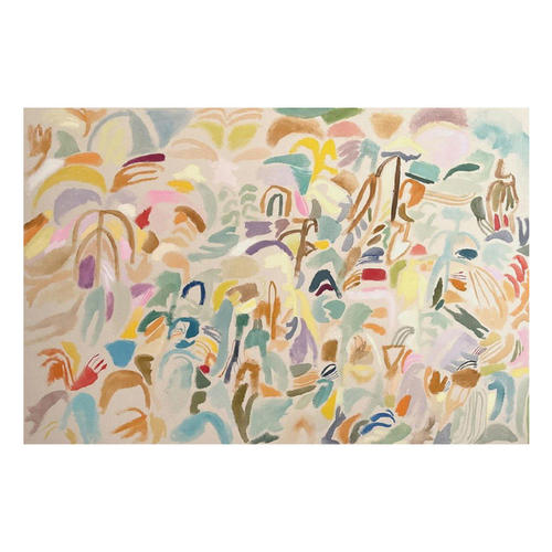 现代简约客厅抽象派吴冠中装饰画卧室壁画餐厅横版玄关艺术挂画 - 图3