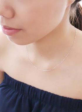 正品s925纯银项链银链银饰品女士