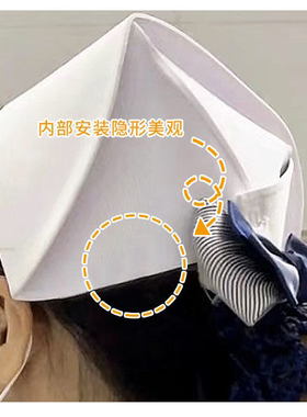 白色护士夹专用发夹卡子边夹对夹医护士帽固定夹子头饰女防掉无痕