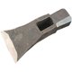 All-steel forged planing adze head octagonal planing adze square top