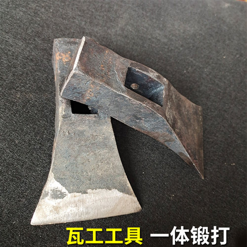 刨锛头刨斧瓦工全钢小锤方孔奔手工锻打镐锛木柄户外木工工具淬火 - 图2