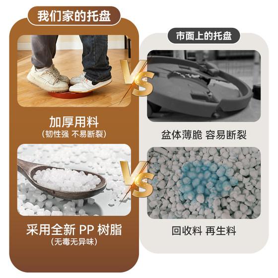 Thickened tempered tray is water-repellent, breathable and drains