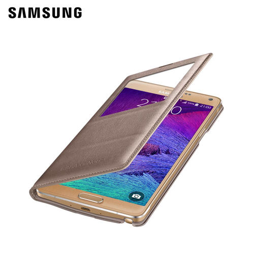 三星note4原装皮套 三星note4手机壳 N9100手机套智能保护套翻盖三星Note4 N9108v N9108W N9106原装手机壳 - 图2