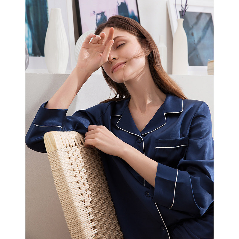 金三塔情侣重磅男女100%桑蚕丝睡衣 金三塔浙江睡衣/家居服套装