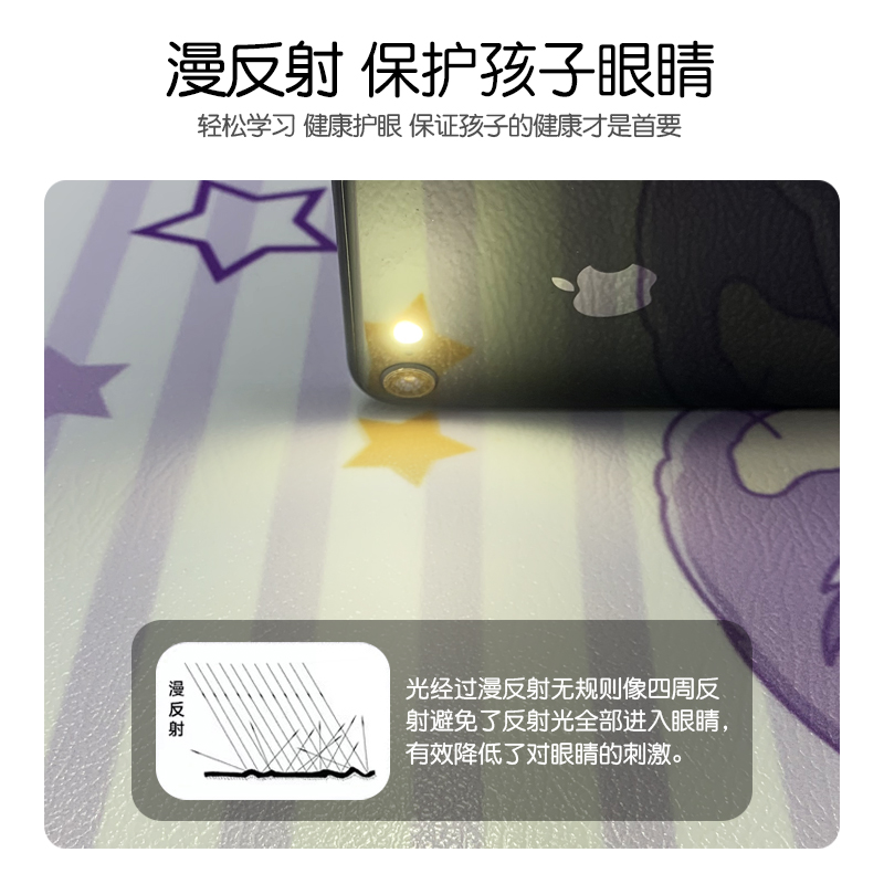 儿童学生书桌垫写字台桌垫学习桌布皮革防水防污电脑桌面保护垫子 - 图3
