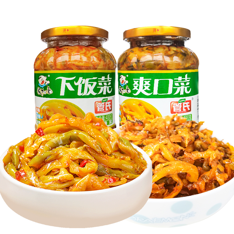 饭扫光榨菜大瓶装400g咸菜爽口下饭菜四川红油开味胃小菜早餐配粥 - 图3