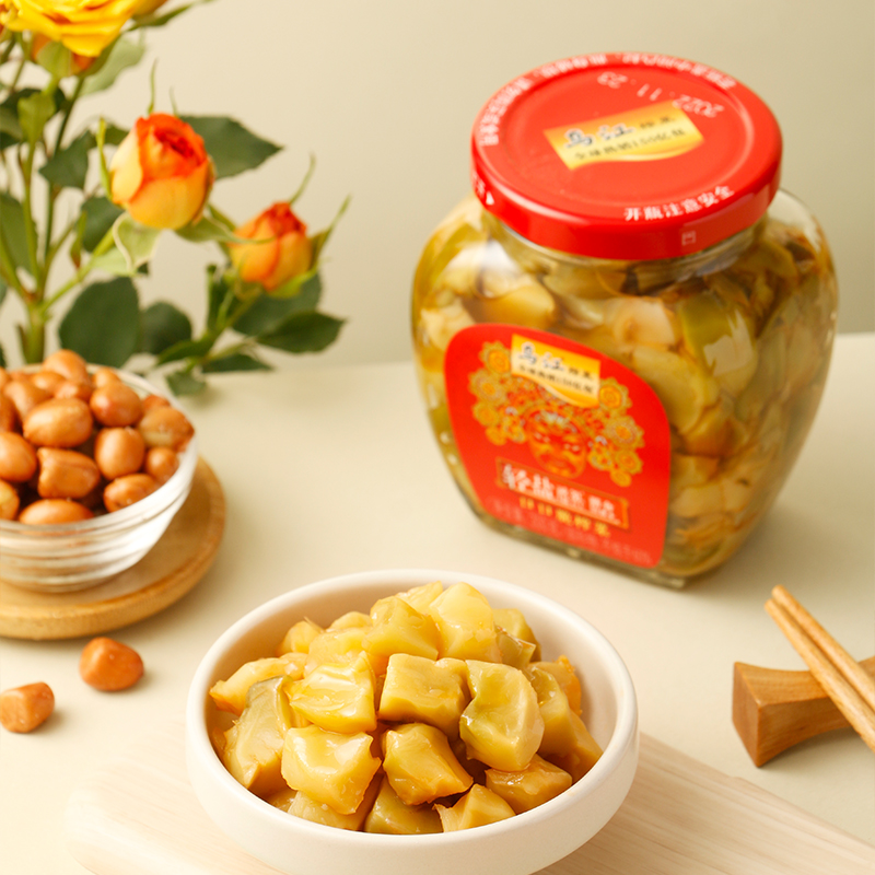 乌江榨菜瓶装300g涪陵开味红油榨菜小菜口口脆菜心咸菜泡菜下饭菜