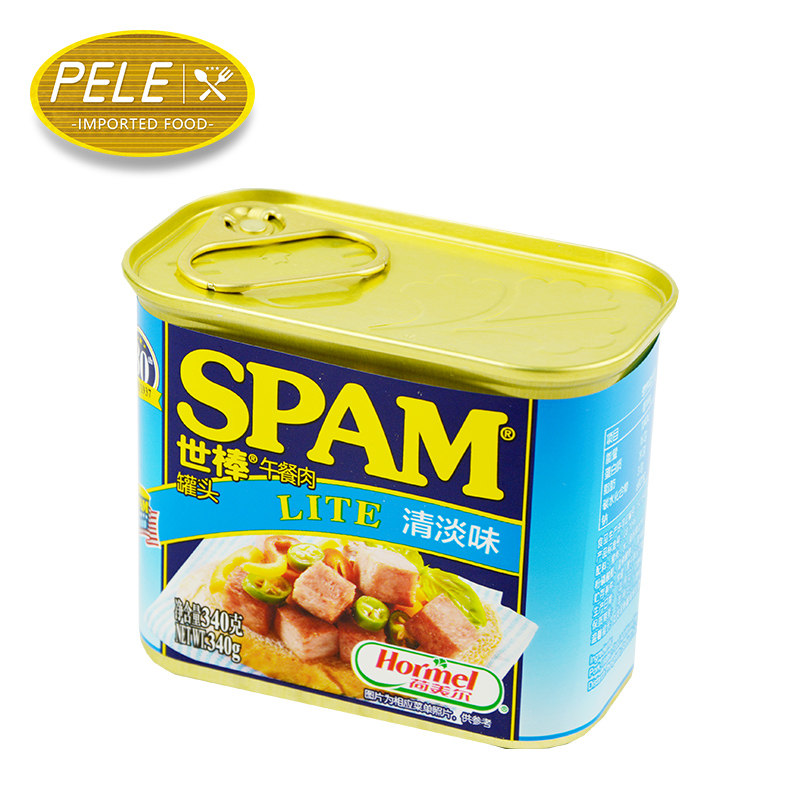 荷美尔世棒午餐肉清淡味340g*4罐即食炒饭三明治泡面伴侣火锅原料,淘宝优惠券,粉丝福利购,淘宝优惠卷