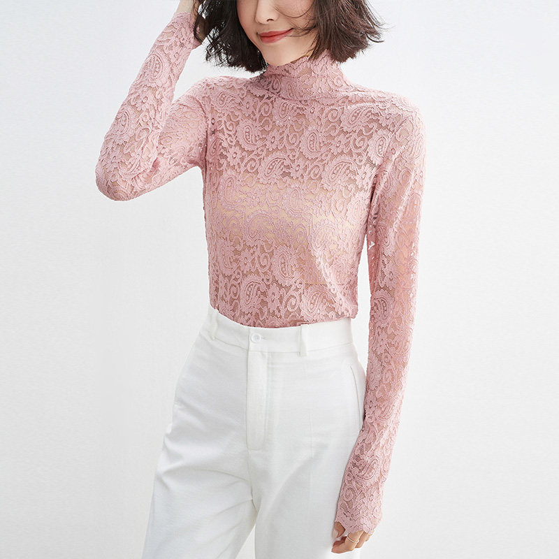 sofa超仙气质花瓣领蕾丝秋季风小衫 sofa蕾丝衫/雪纺衫