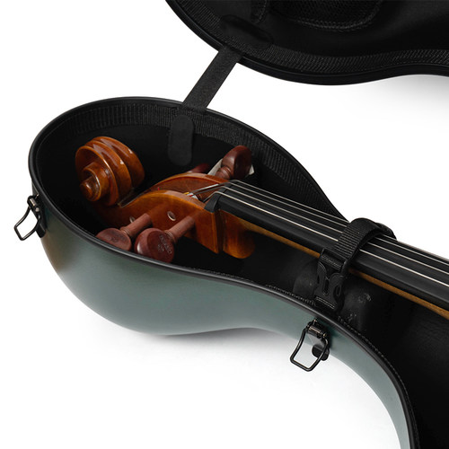 christina轻便易携带大提琴盒磨砂深绿 大提琴包 大提琴琴盒 配件 - 图2