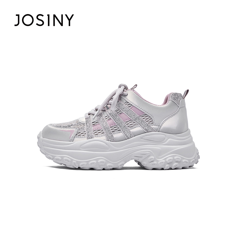 卓诗尼2025年秋季新款时尚百搭休闲运动鞋女商场同款老爹鞋 - 图2