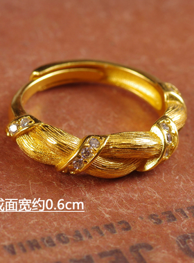 鲍鱼贝羽毛蝴蝶女镂空戒指设计师