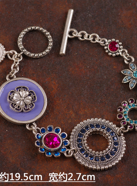 KC夸张复古中古着贝壳项链耳钉