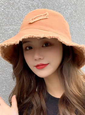 帽子女夏季大帽檐字母遮脸夏天潮