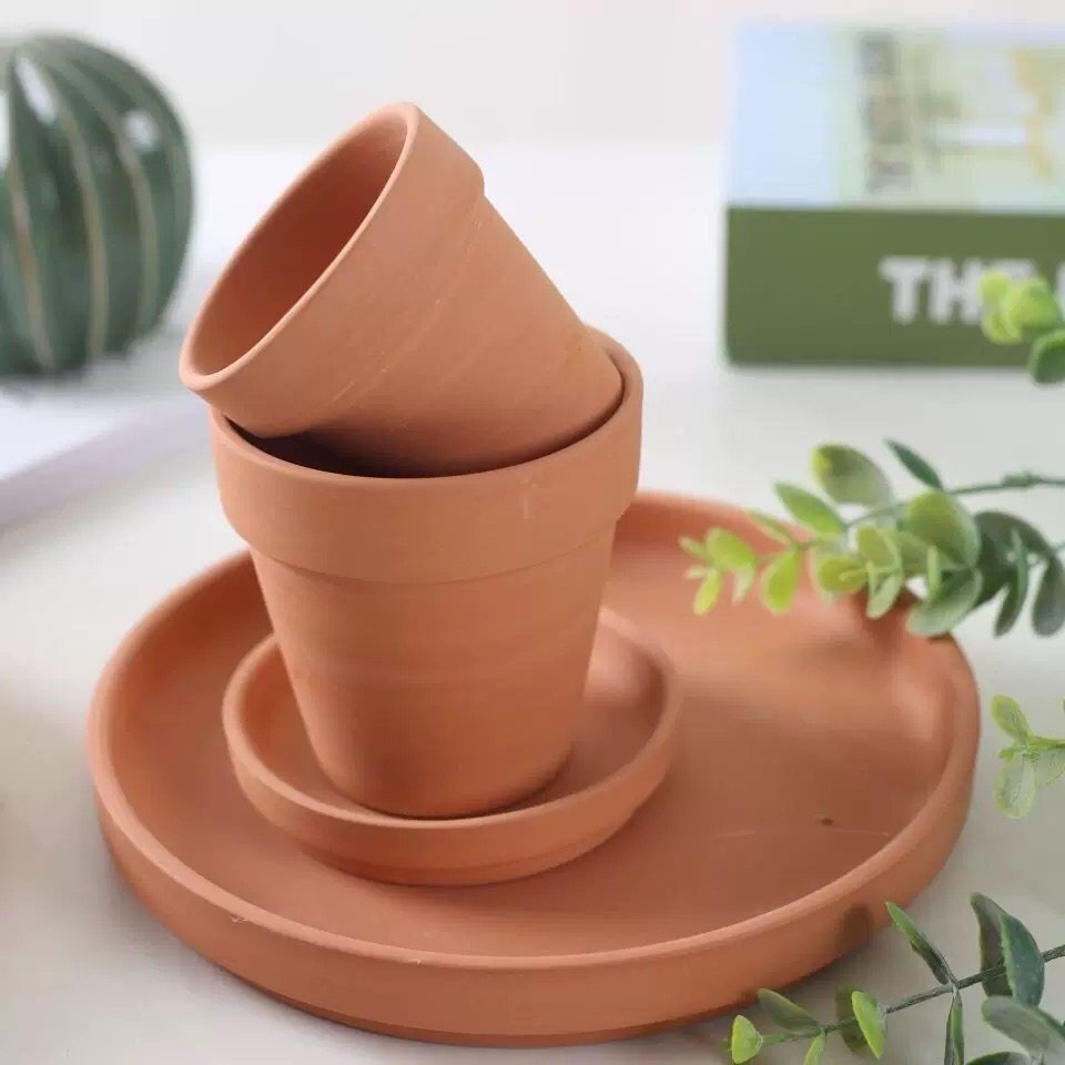 清仓红陶多肉小花盆特大号粗陶简约陶土陶瓷泥瓦盆透气盆特价包邮,淘宝优惠券,粉丝福利购,淘宝优惠卷