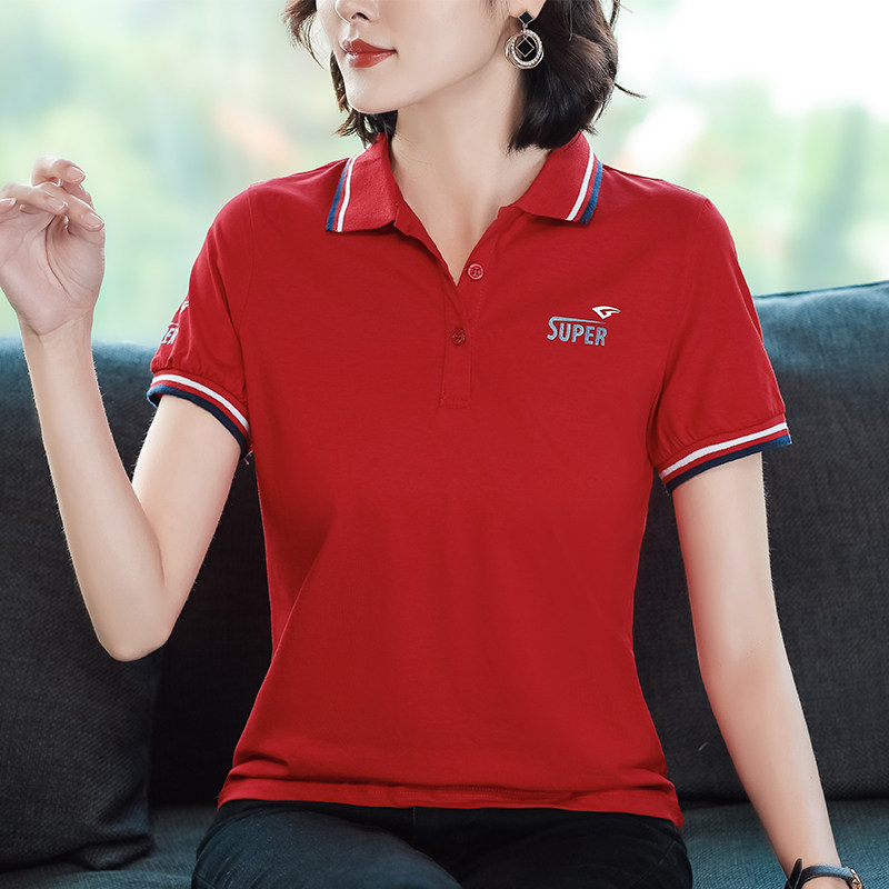 纯棉翻领保罗定制2020夏季polo衫 伊琪婷T恤