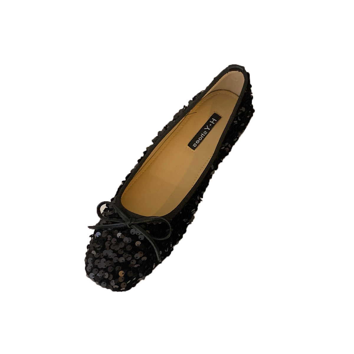 单鞋女低跟法式亮片2026新款蝴蝶结玛丽珍鞋平底芭蕾舞温柔奶奶鞋,淘宝优惠券,粉丝福利购,淘宝优惠卷