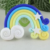 Плетеный браслет из бисера ручной работы, глина, кремовый аксессуар, радужные аксессуары