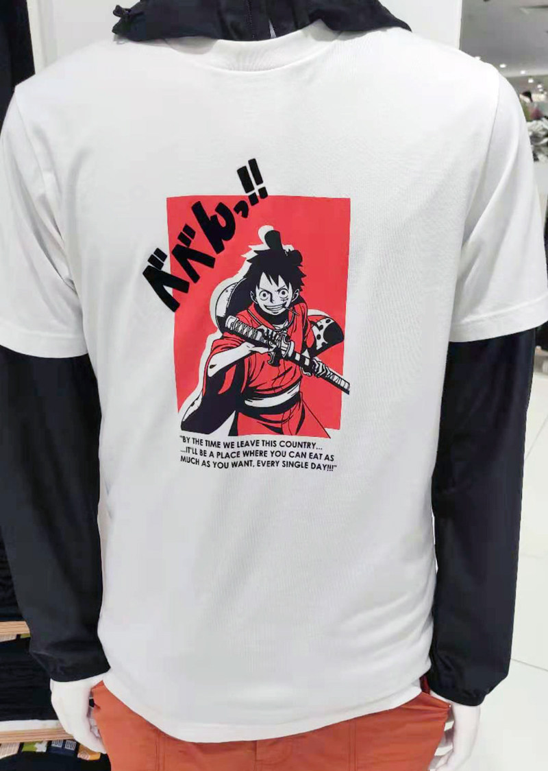 21 New Uniqlo Uniqlo Co Branded One Piece One Piece Third Bomb One Piece Gintama Naruto