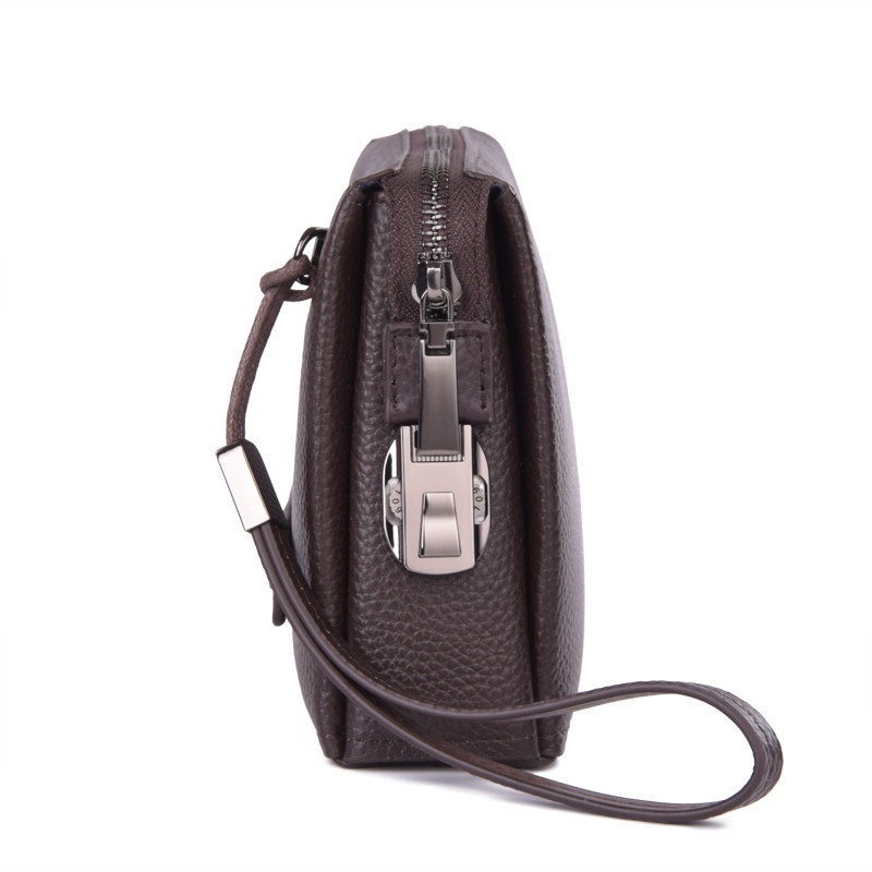 袋鼠头层牛皮商务休闲大容量潮男包 kharono男士包袋