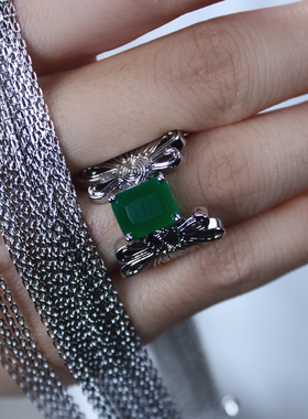 初午盘扣系列双鱼扣戒指设计感小众高级感气质百搭新中式开口指环